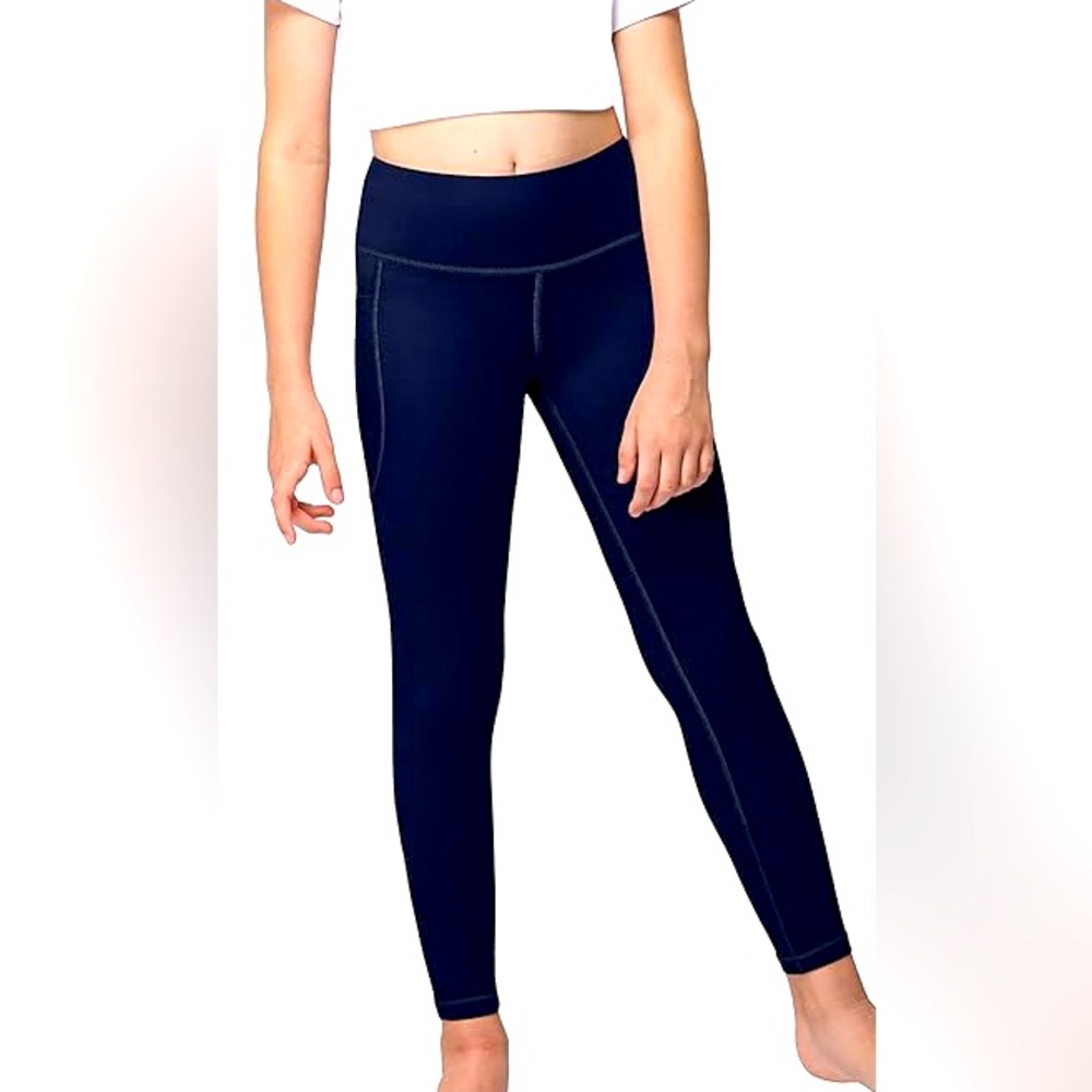 Girls Size 12 Athleta Butterfly Soft Athletic Leggings With Pockets